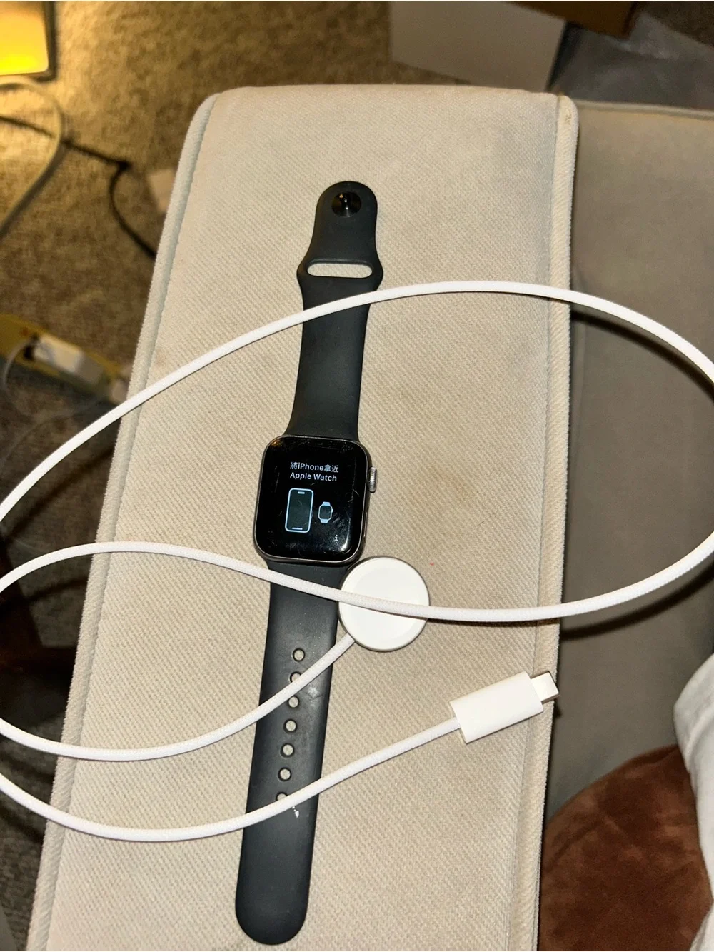 Apple Watch with Black Sport Band - Black